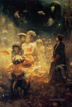 Under the Sea Russian Realism Ilya Repin Oil Paintings